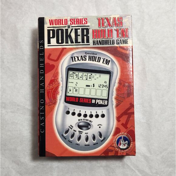 WSOP Texas Hold 'Em Tested Handheld Game Excalibur With Manual & Box 2004 - Picture 6 of 8